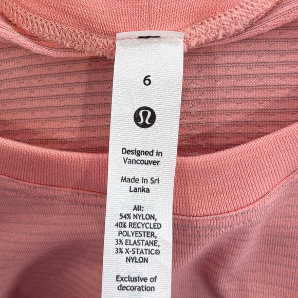 NWT Lululemon Swiftly Tech Long Sleeve Shirt *Race In Dew Pink Size 6 - Picture 5 of 6